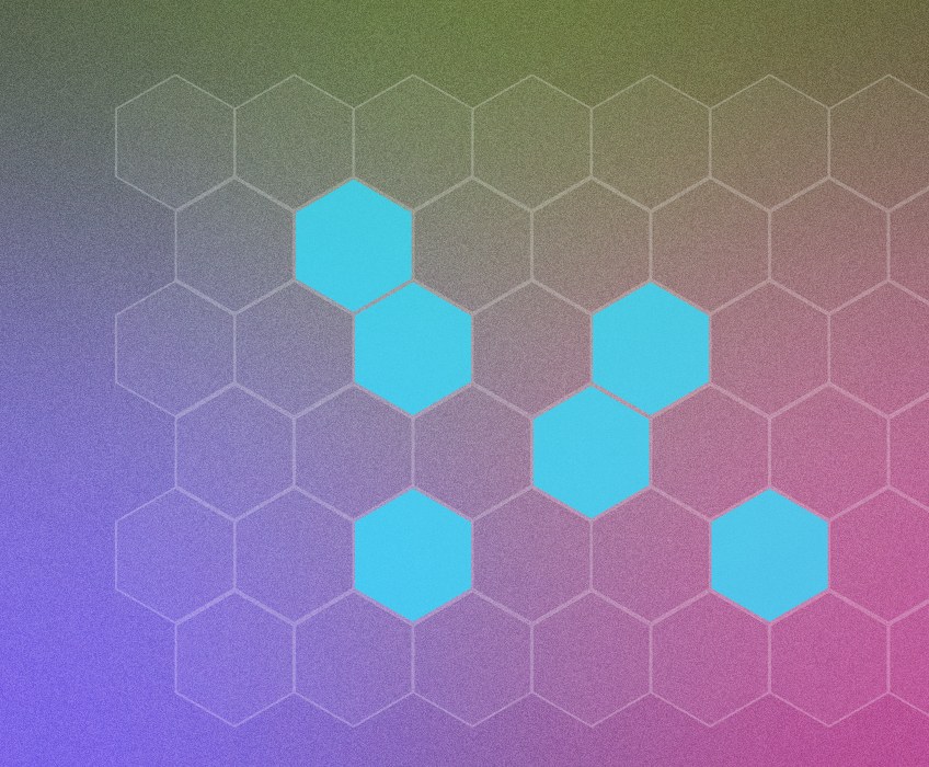 Hexagon pattern collection art for the Batik Genesis digital collectibles project